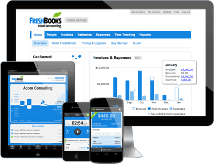 Freshbooks interface