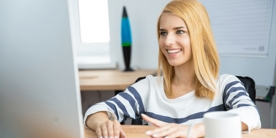 accountant with laptop