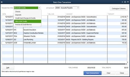 Batch transactions