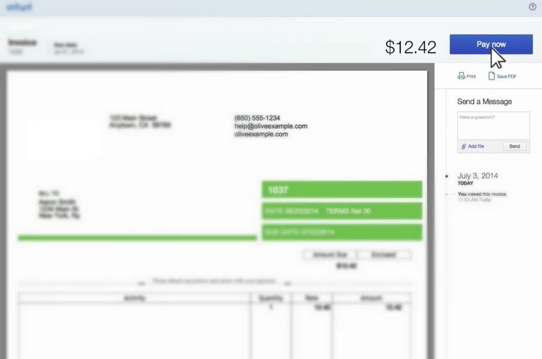 emailing invoices on quickbooks for mac