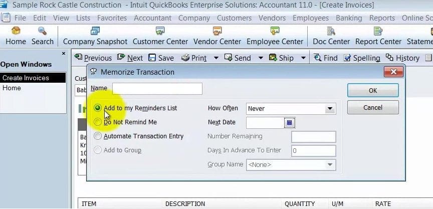 does quickbooks 2018 desktop email tax form reminders