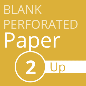 Blank Perforated Paper 2 up