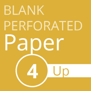 Blank perforated paper 4 up