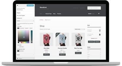 WooCommerce shop page
