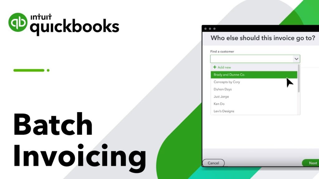Use Batch Invoicing in QuickBooks Online Advanced