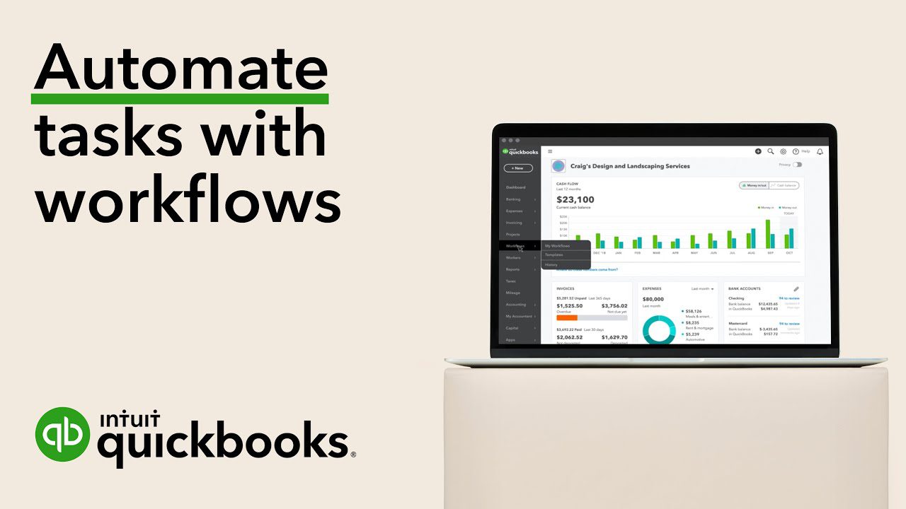 Using workflows in QuickBooks Online Advanced