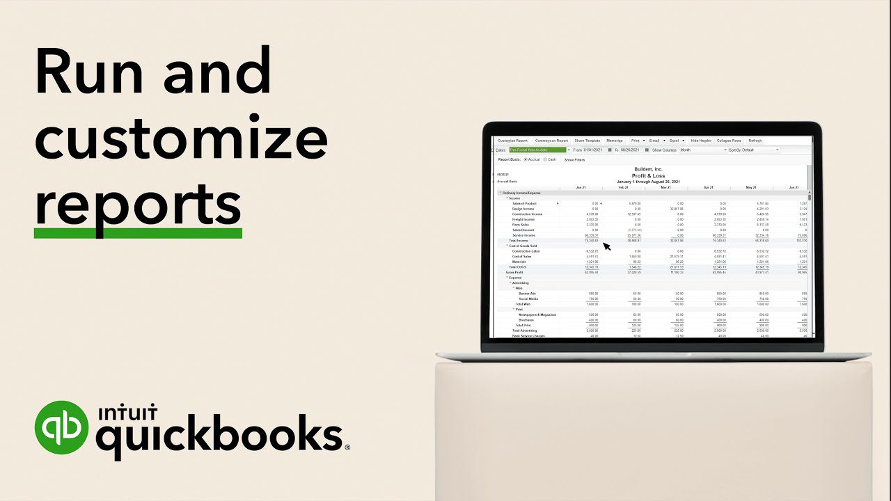 How To Customize And Run Reports In QuickBooks