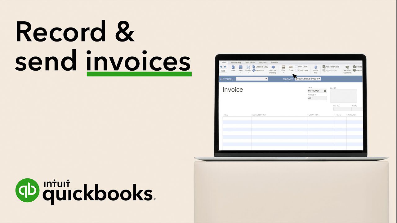 How To Record And Send Invoices In QuickBooks