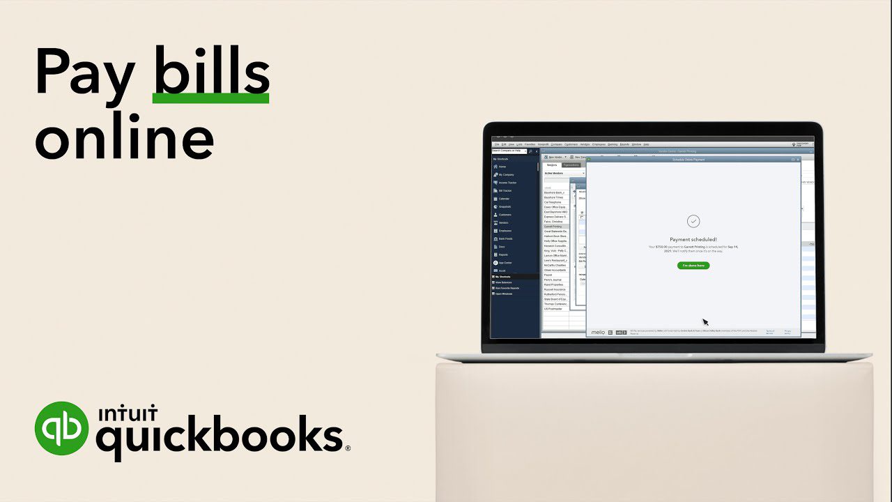 Pay Bills Online In QuickBooks Desktop