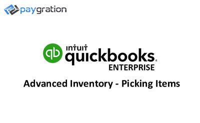 QuickBooks Enterprise AI Picking Items