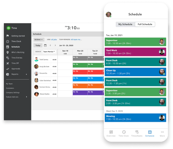 intuit quickbooks time clock