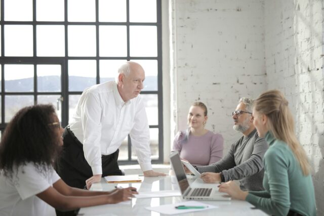 Team members exploring QuickBooks Online vs. Xero