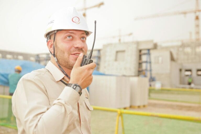 HVAC contractor talking someone over the phone