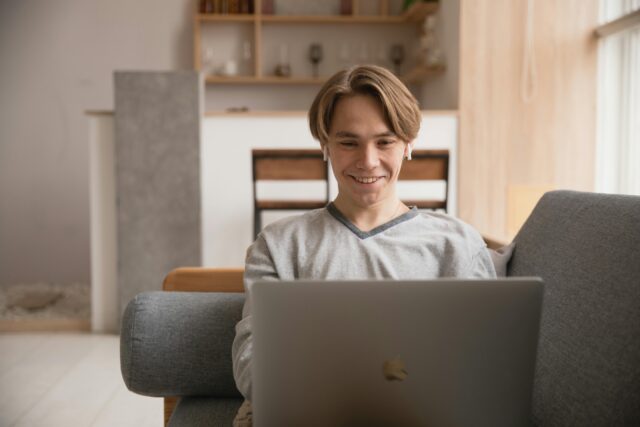 Man smiling while exploring Acumatica payment integration